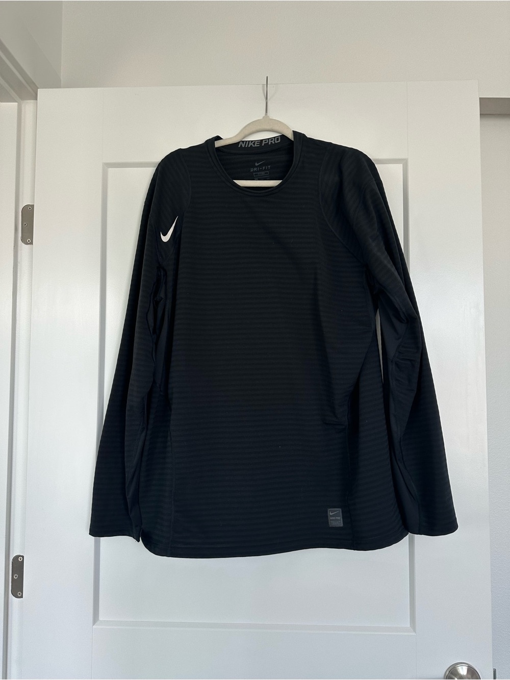 Nike Black Long-Sleeve Pro Training Top